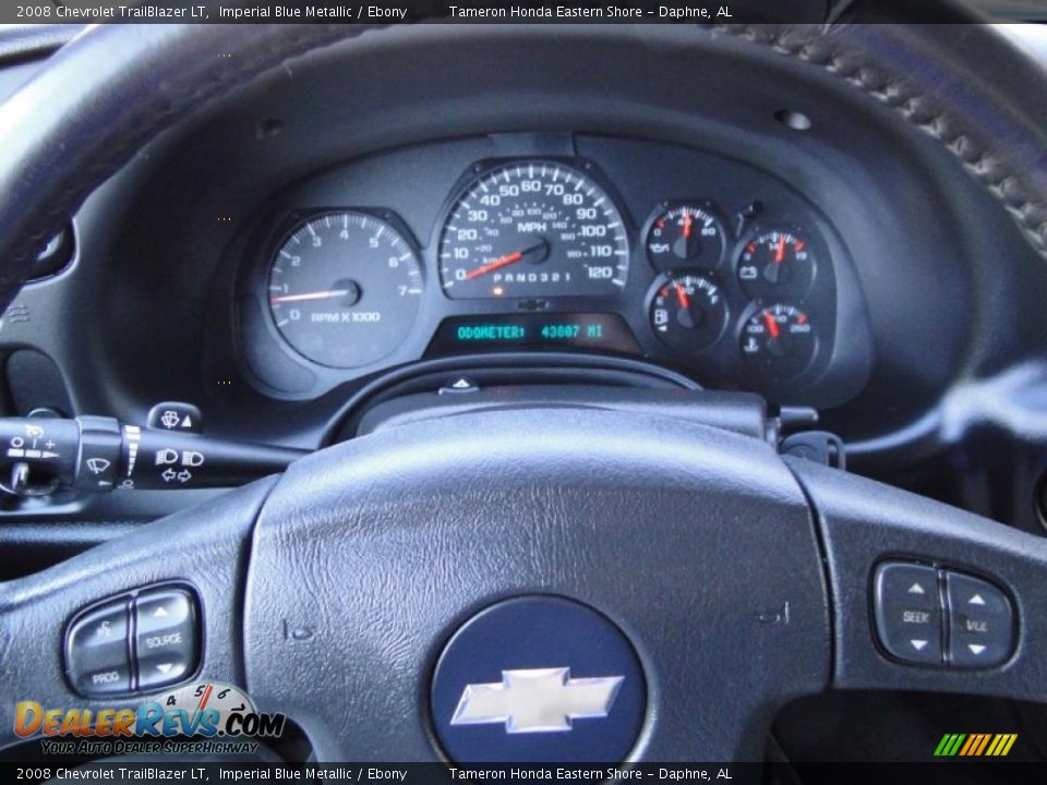 2008 Chevrolet TrailBlazer LT Imperial Blue Metallic / Ebony Photo #16