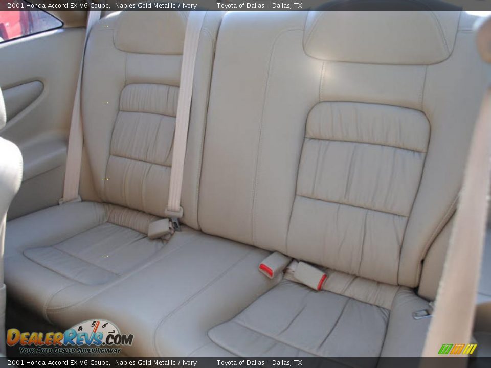 2001 Honda Accord EX V6 Coupe Naples Gold Metallic / Ivory Photo #8