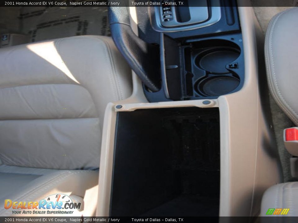 2001 Honda Accord EX V6 Coupe Naples Gold Metallic / Ivory Photo #18