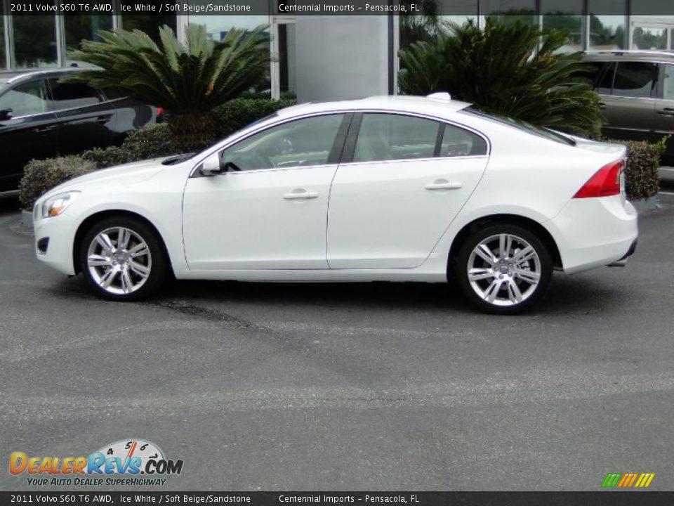 2011 Volvo S60 T6 AWD Ice White / Soft Beige/Sandstone Photo #3