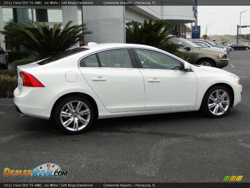 2011 Volvo S60 T6 AWD Ice White / Soft Beige/Sandstone Photo #17