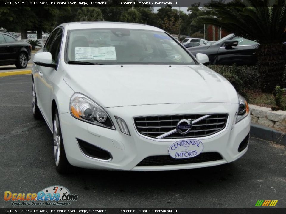 2011 Volvo S60 T6 AWD Ice White / Soft Beige/Sandstone Photo #19