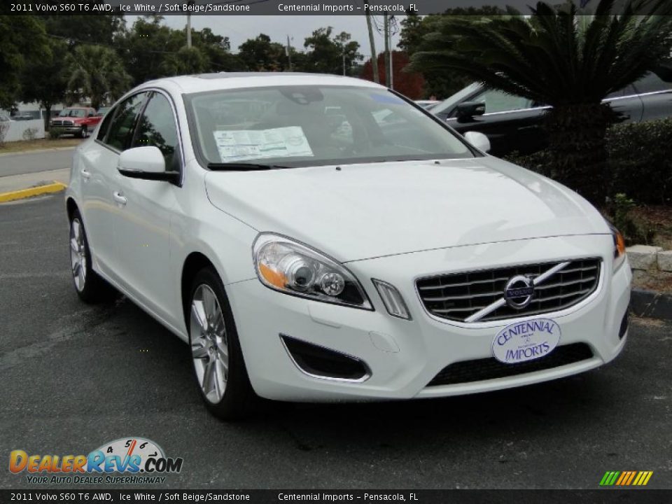 2011 Volvo S60 T6 AWD Ice White / Soft Beige/Sandstone Photo #20