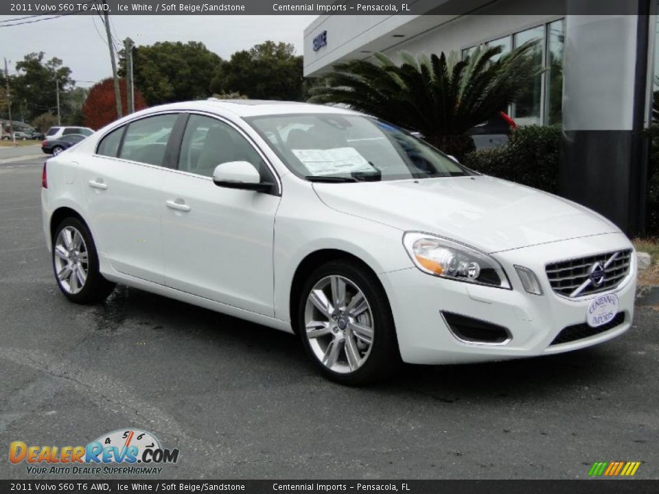 2011 Volvo S60 T6 AWD Ice White / Soft Beige/Sandstone Photo #21