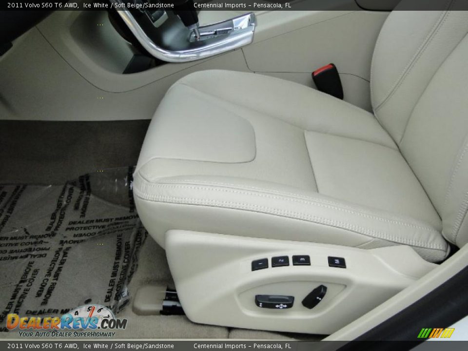 Soft Beige/Sandstone Interior - 2011 Volvo S60 T6 AWD Photo #23