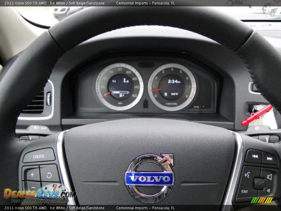 2011 Volvo S60 T6 AWD Steering Wheel Photo #24