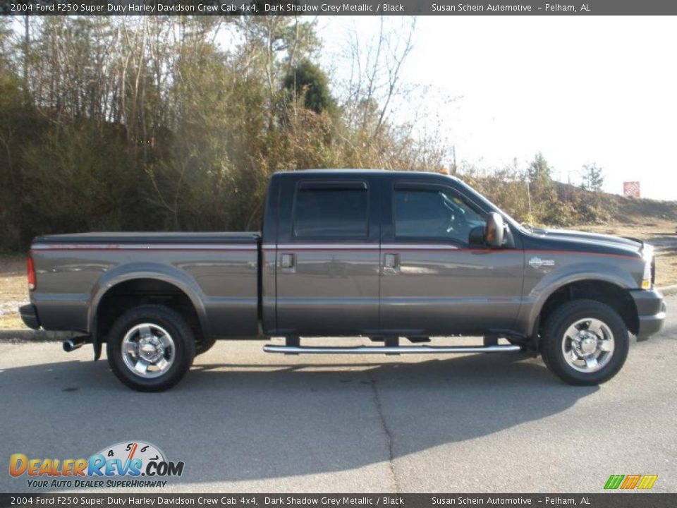 2004 Ford F250 Super Duty Harley Davidson Crew Cab 4x4 Dark Shadow Grey Metallic / Black Photo #2