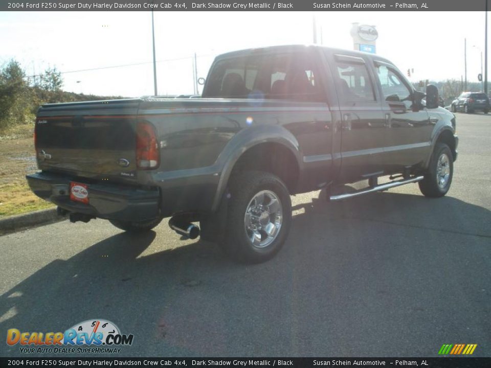 2004 Ford F250 Super Duty Harley Davidson Crew Cab 4x4 Dark Shadow Grey Metallic / Black Photo #3