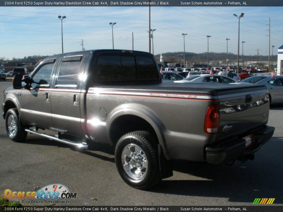 2004 Ford F250 Super Duty Harley Davidson Crew Cab 4x4 Dark Shadow Grey Metallic / Black Photo #5