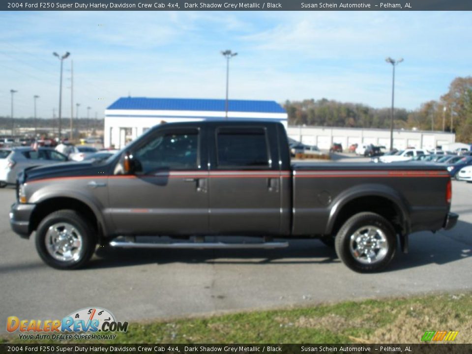 2004 Ford F250 Super Duty Harley Davidson Crew Cab 4x4 Dark Shadow Grey Metallic / Black Photo #6