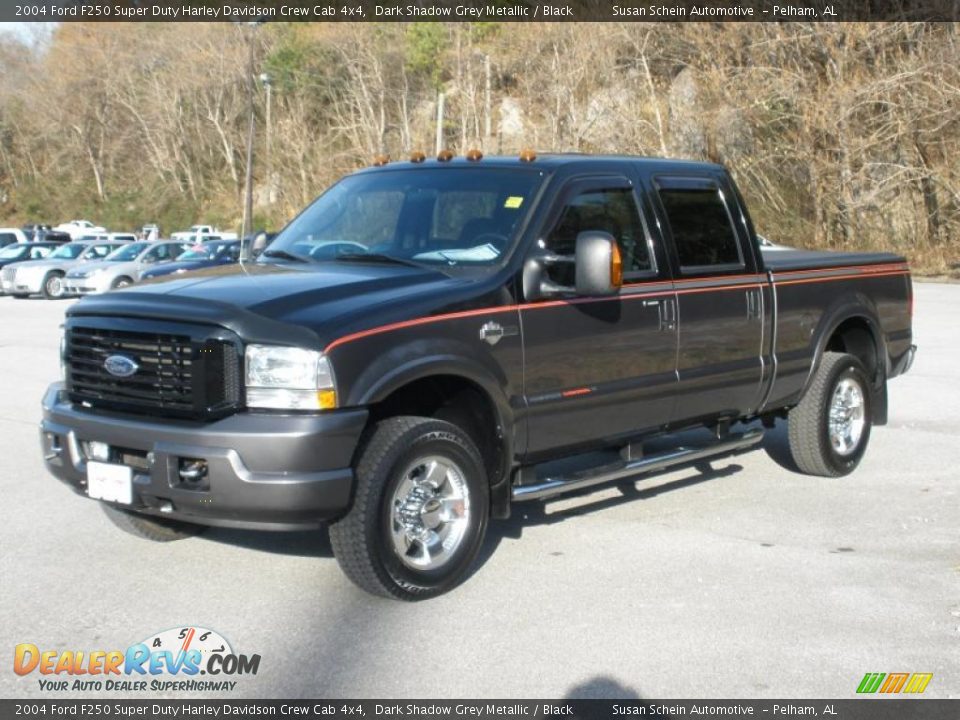 2004 Ford F250 Super Duty Harley Davidson Crew Cab 4x4 Dark Shadow Grey Metallic / Black Photo #7