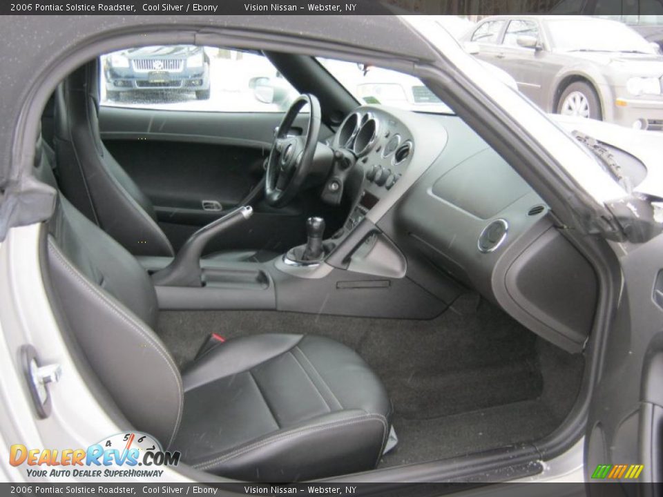 Ebony Interior - 2006 Pontiac Solstice Roadster Photo #22