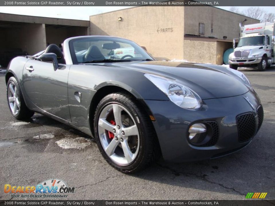 2008 Pontiac Solstice GXP Roadster Sly Gray / Ebony Photo #5