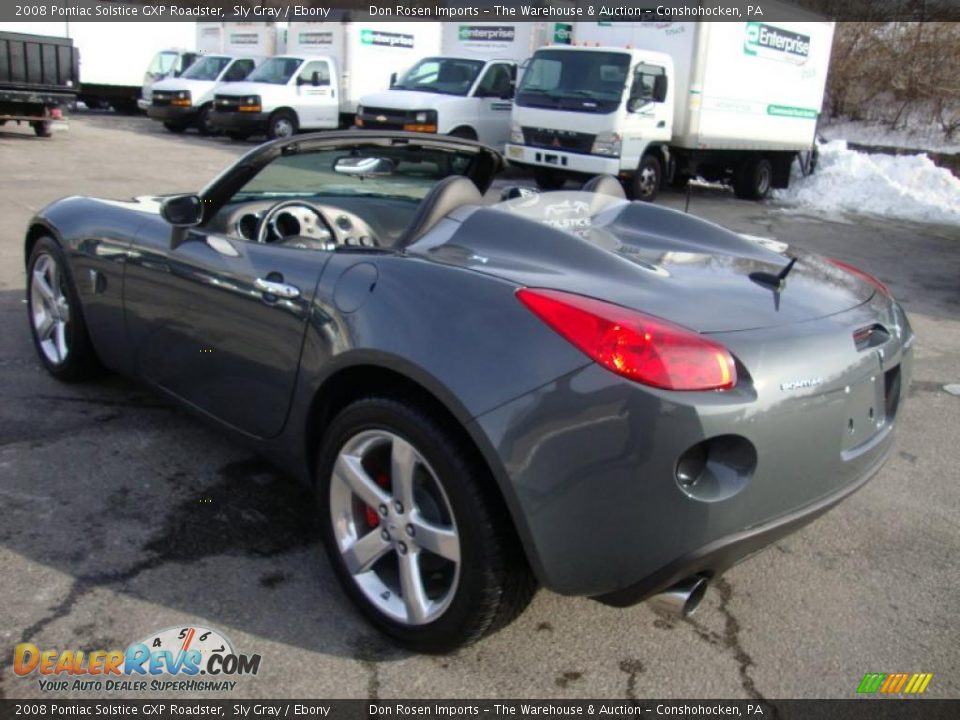 2008 Pontiac Solstice GXP Roadster Sly Gray / Ebony Photo #10