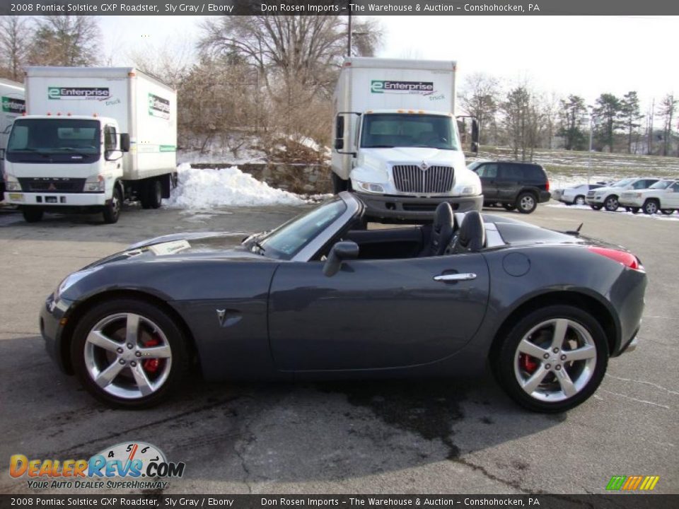 2008 Pontiac Solstice GXP Roadster Sly Gray / Ebony Photo #11