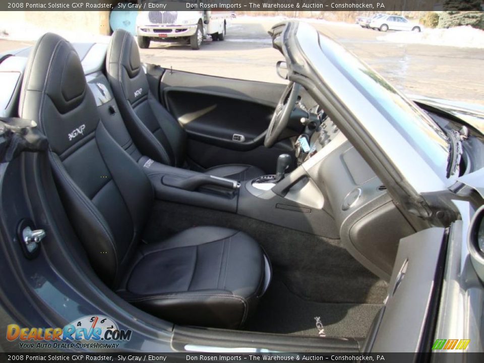 2008 Pontiac Solstice GXP Roadster Sly Gray / Ebony Photo #21