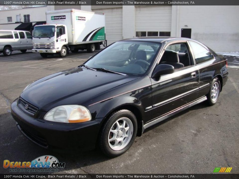 Front 3/4 View of 1997 Honda Civic HX Coupe Photo #2