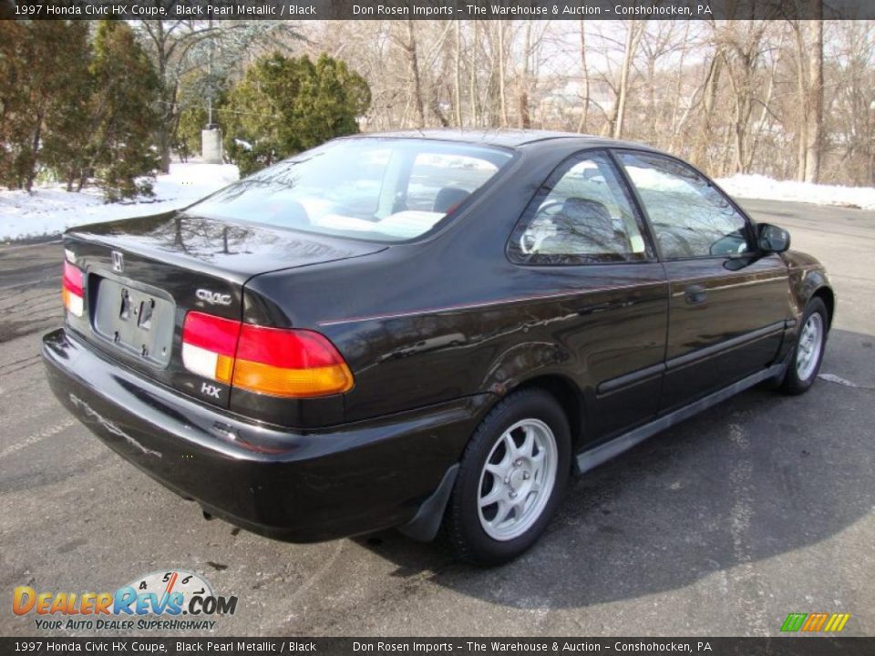 1997 Honda civic coupe black #1