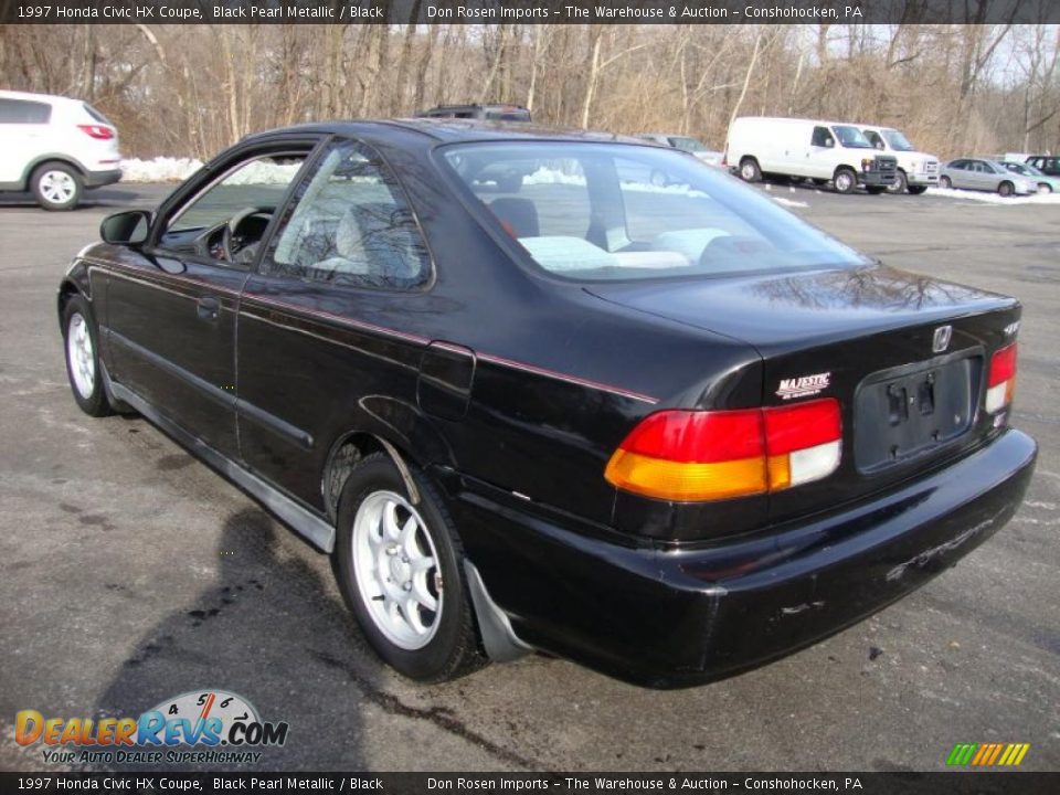 Black Pearl Metallic 1997 Honda Civic HX Coupe Photo #10