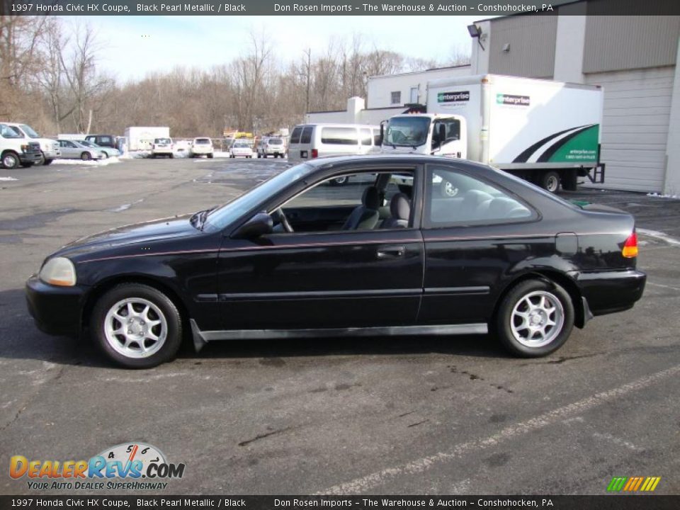 Black Pearl Metallic 1997 Honda Civic HX Coupe Photo #11