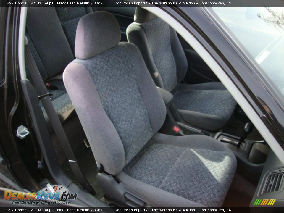 Black Interior - 1997 Honda Civic HX Coupe Photo #21