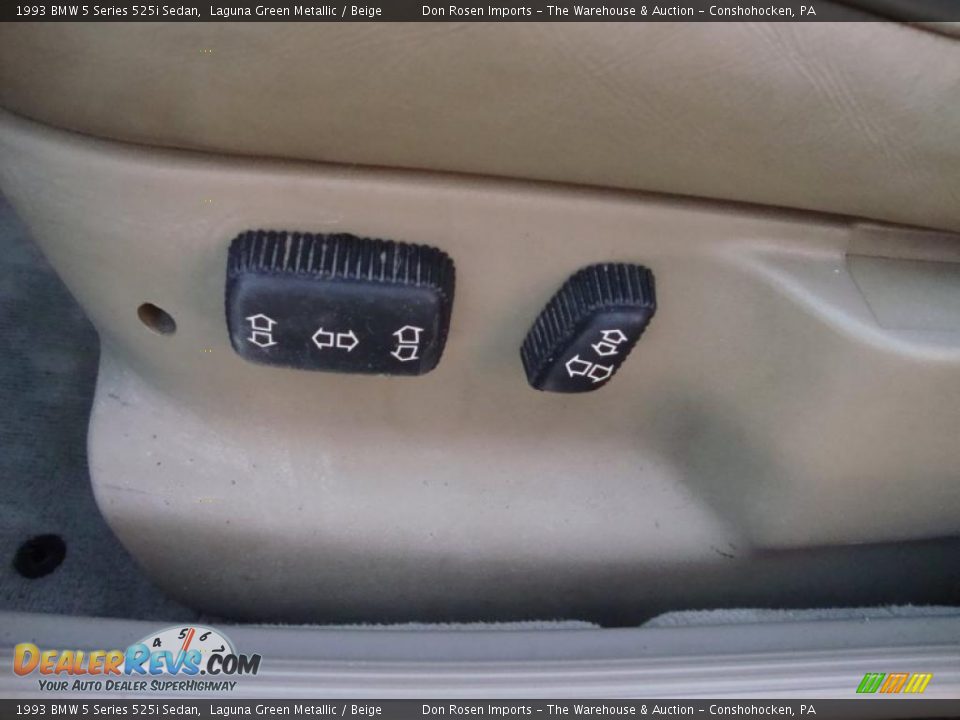 1993 BMW 5 Series 525i Sedan Laguna Green Metallic / Beige Photo #17