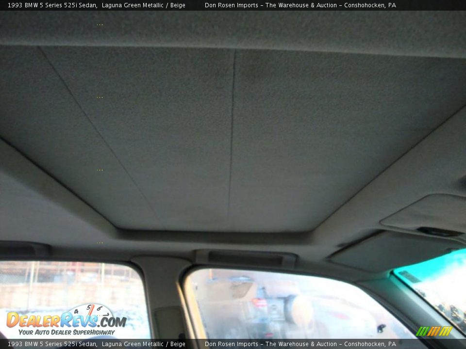 1993 BMW 5 Series 525i Sedan Laguna Green Metallic / Beige Photo #23