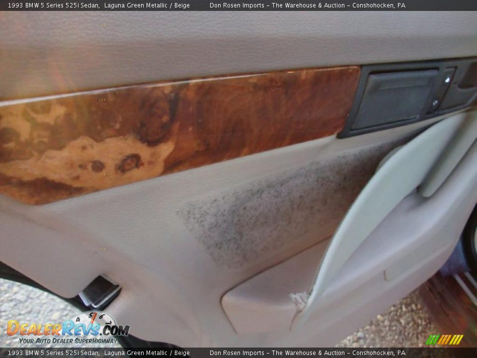 1993 BMW 5 Series 525i Sedan Laguna Green Metallic / Beige Photo #30