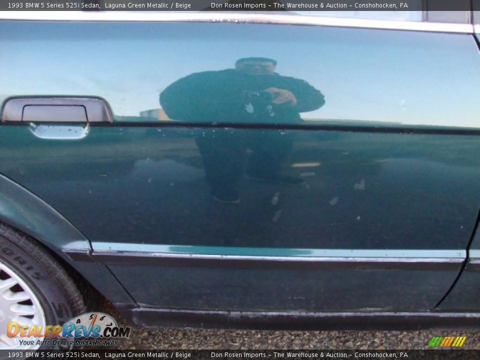 1993 BMW 5 Series 525i Sedan Laguna Green Metallic / Beige Photo #36