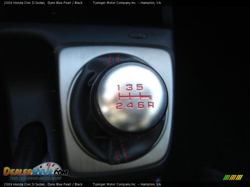 2009 Honda Civic Si Sedan Dyno Blue Pearl / Black Photo #17