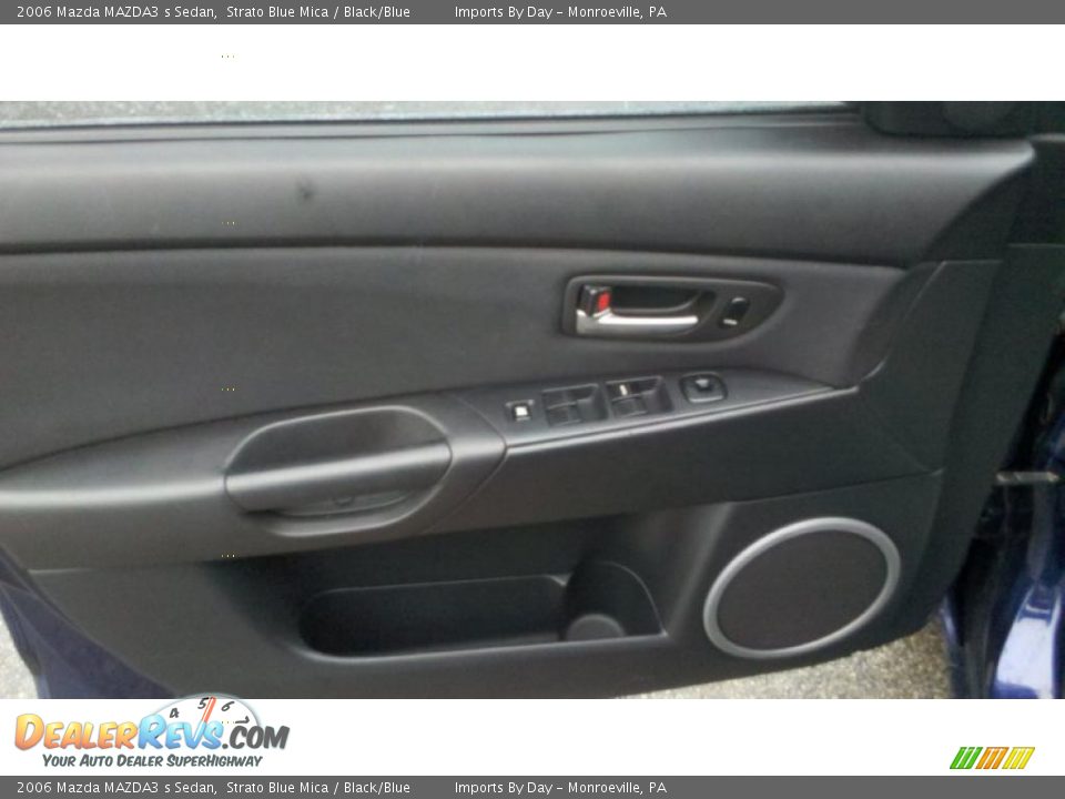 2006 Mazda MAZDA3 s Sedan Strato Blue Mica / Black/Blue Photo #8
