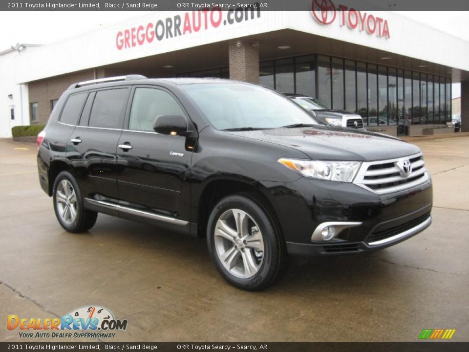 2011 Toyota Highlander Limited Black / Sand Beige Photo #1