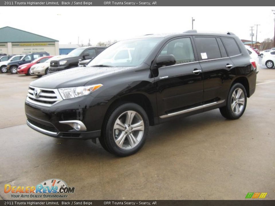 2011 Toyota Highlander Limited Black / Sand Beige Photo #3