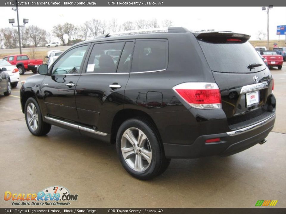 2011 Toyota Highlander Limited Black / Sand Beige Photo #5