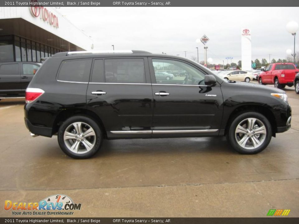 2011 Toyota Highlander Limited Black / Sand Beige Photo #8