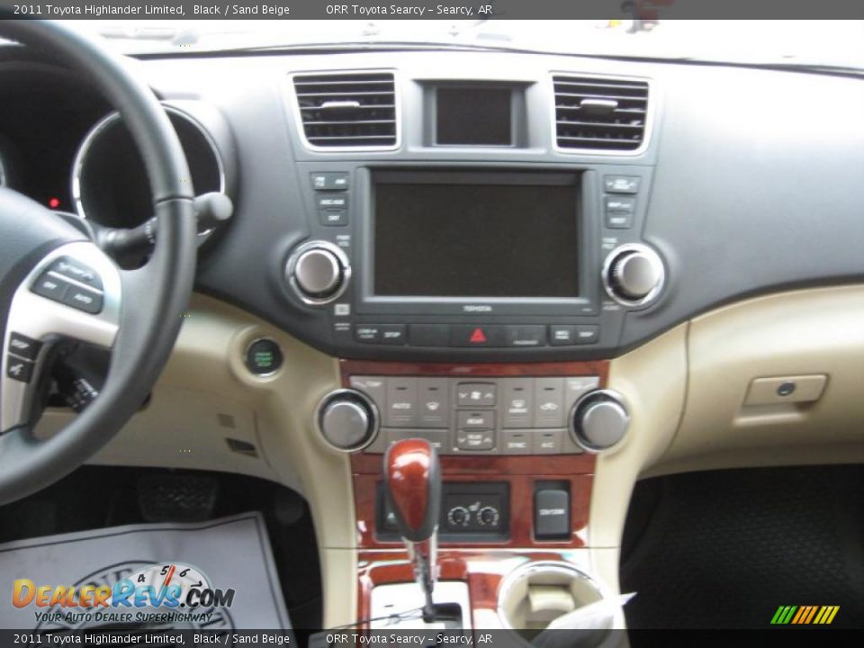 2011 Toyota Highlander Limited Black / Sand Beige Photo #10