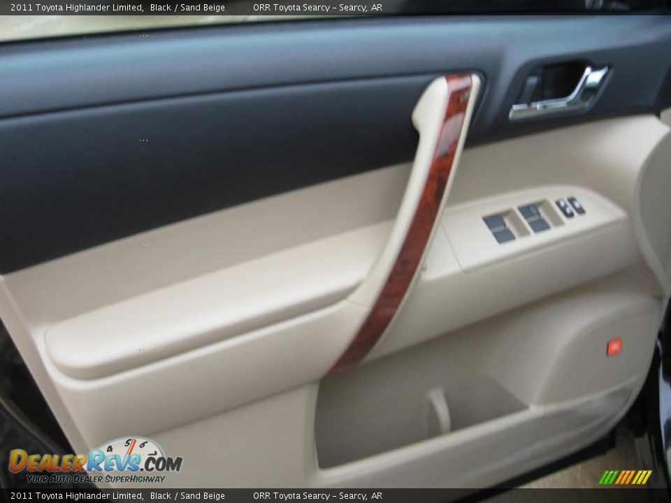 2011 Toyota Highlander Limited Black / Sand Beige Photo #12