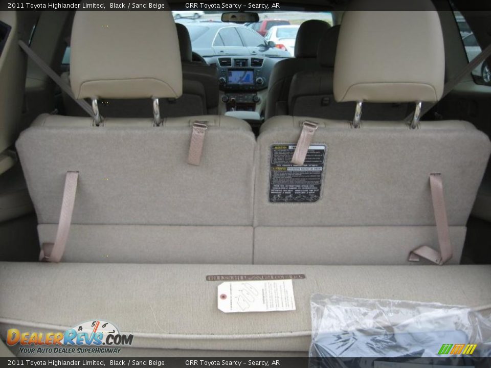 2011 Toyota Highlander Limited Black / Sand Beige Photo #13