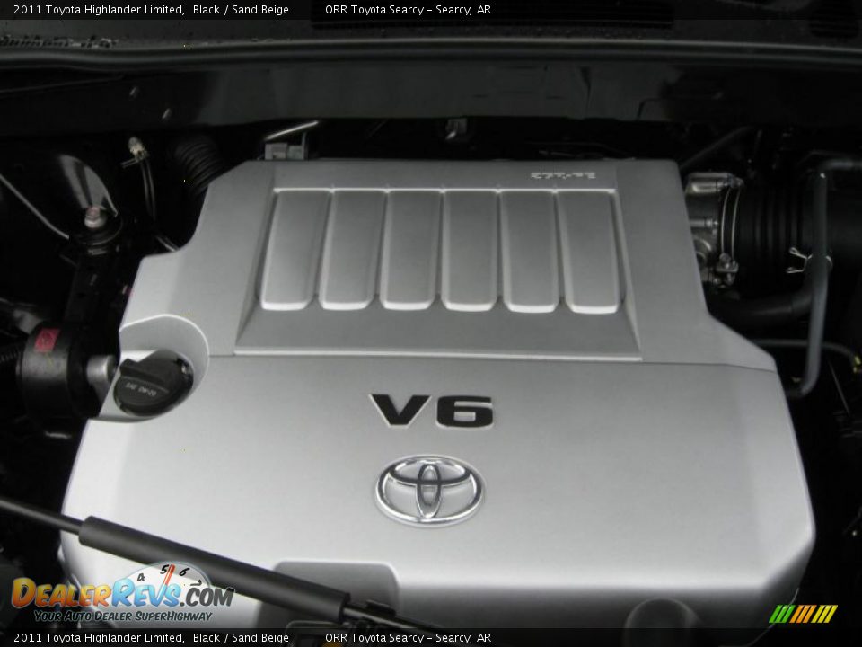 2011 Toyota Highlander Limited Black / Sand Beige Photo #16