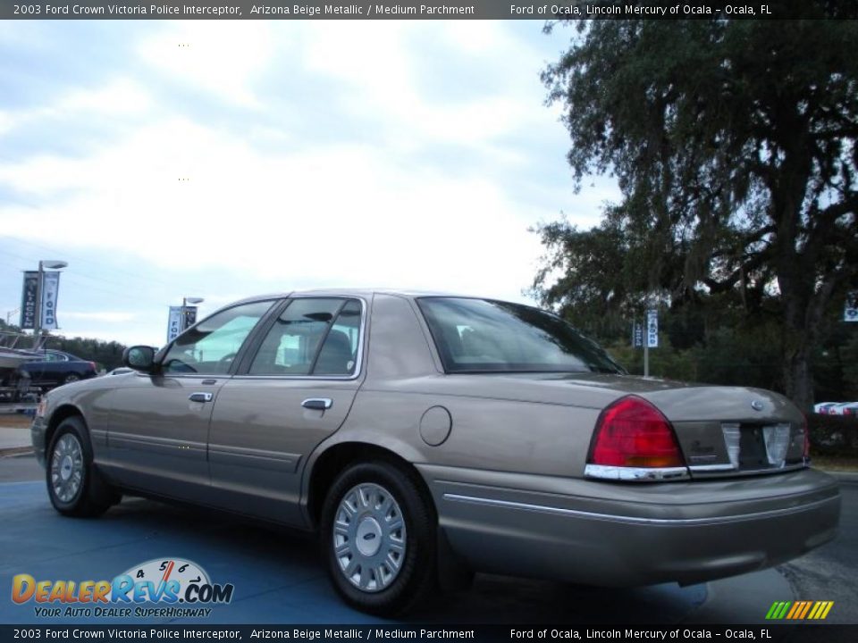 2003 Ford Crown Victoria Police Interceptor Arizona Beige Metallic / Medium Parchment Photo #3