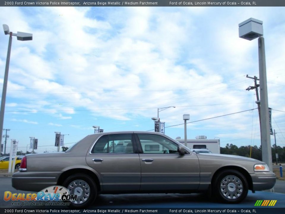 2003 Ford Crown Victoria Police Interceptor Arizona Beige Metallic / Medium Parchment Photo #6