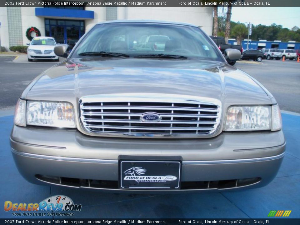 2003 Ford Crown Victoria Police Interceptor Arizona Beige Metallic / Medium Parchment Photo #8