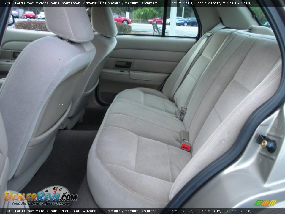 Medium Parchment Interior - 2003 Ford Crown Victoria Police Interceptor Photo #13