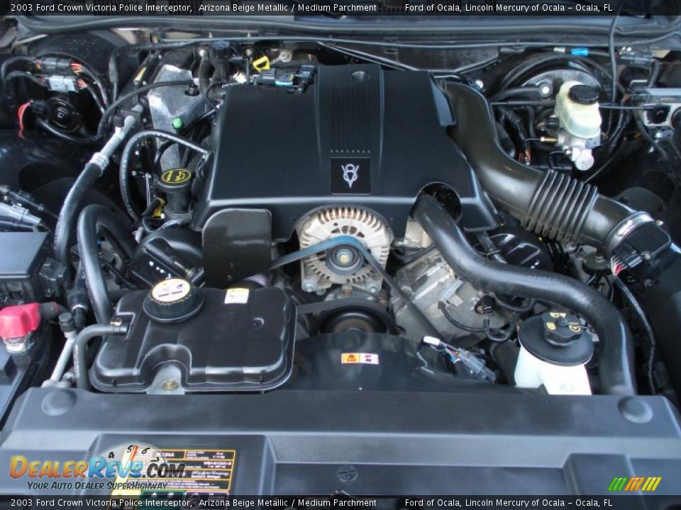 2003 Ford Crown Victoria Police Interceptor 4.6 Liter SOHC 16-Valve V8 Engine Photo #23