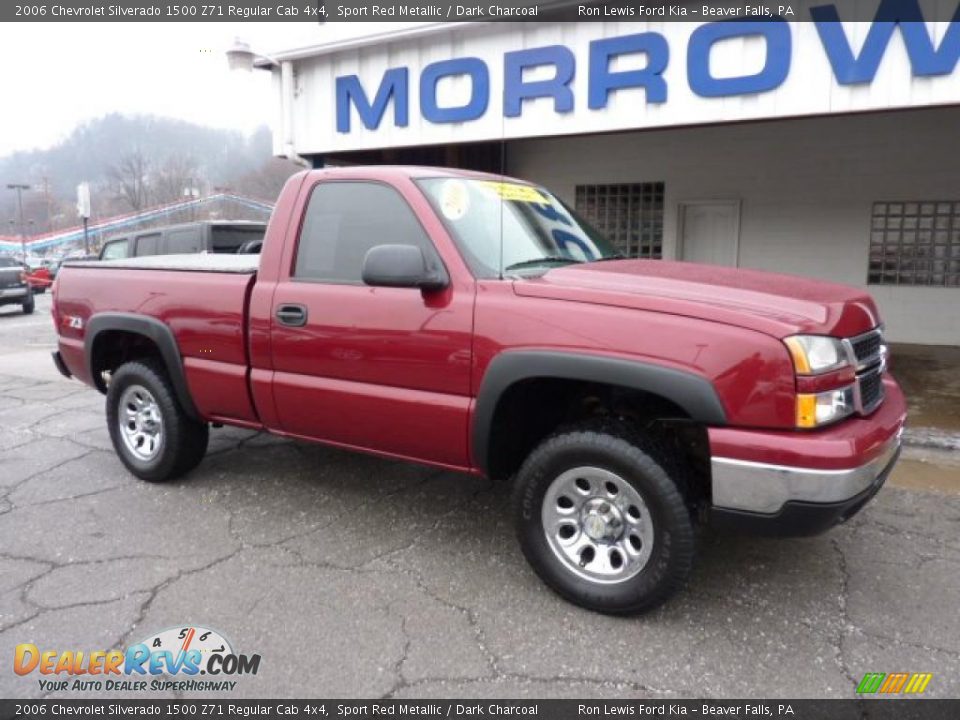 2006 Chevrolet Silverado 1500 Z71 Regular Cab 4x4 Sport Red Metallic / Dark Charcoal Photo #2