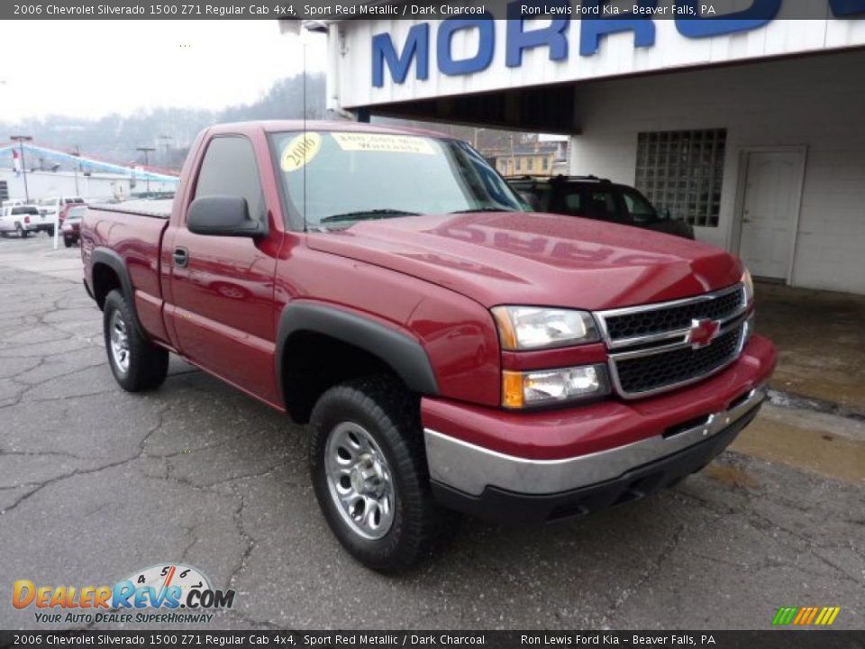 2006 Chevrolet Silverado 1500 Z71 Regular Cab 4x4 Sport Red Metallic / Dark Charcoal Photo #3