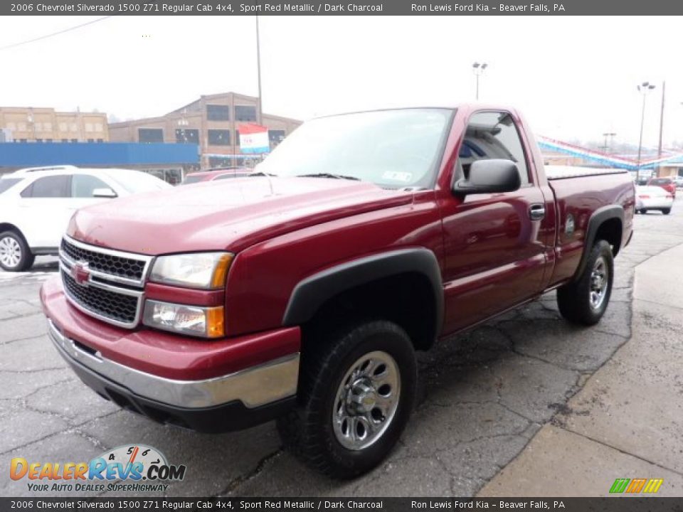 2006 Chevrolet Silverado 1500 Z71 Regular Cab 4x4 Sport Red Metallic / Dark Charcoal Photo #5