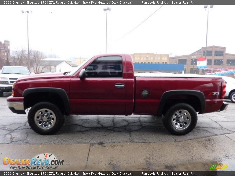 2006 Chevrolet Silverado 1500 Z71 Regular Cab 4x4 Sport Red Metallic / Dark Charcoal Photo #6