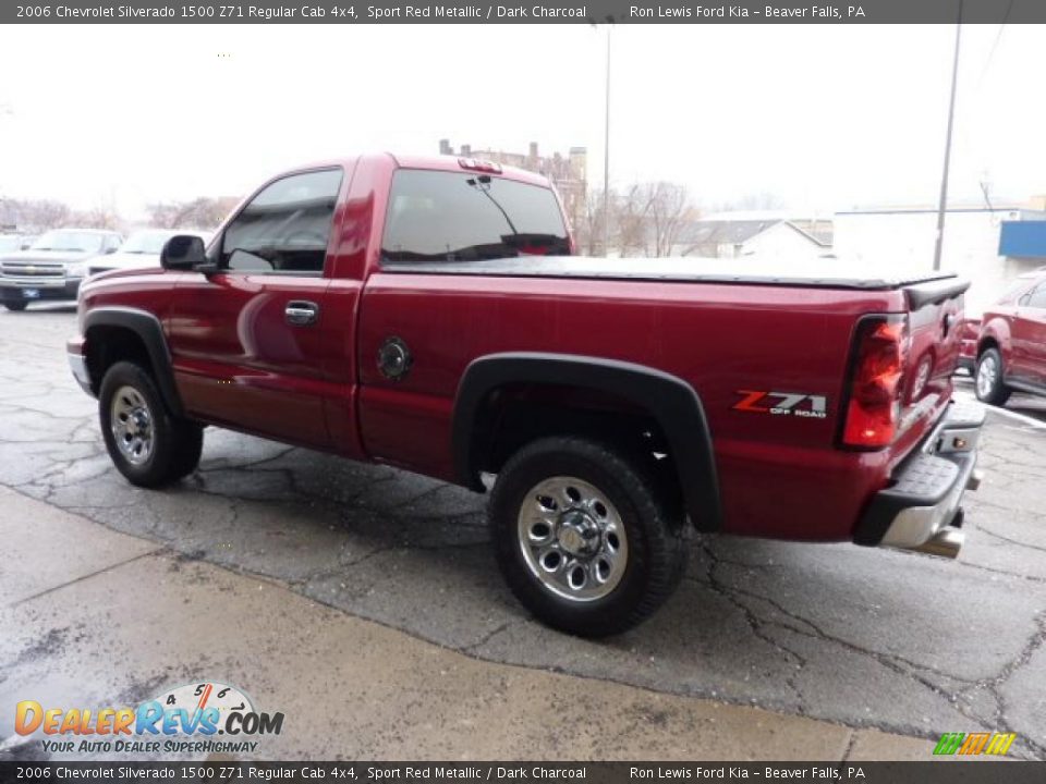 2006 Chevrolet Silverado 1500 Z71 Regular Cab 4x4 Sport Red Metallic / Dark Charcoal Photo #7