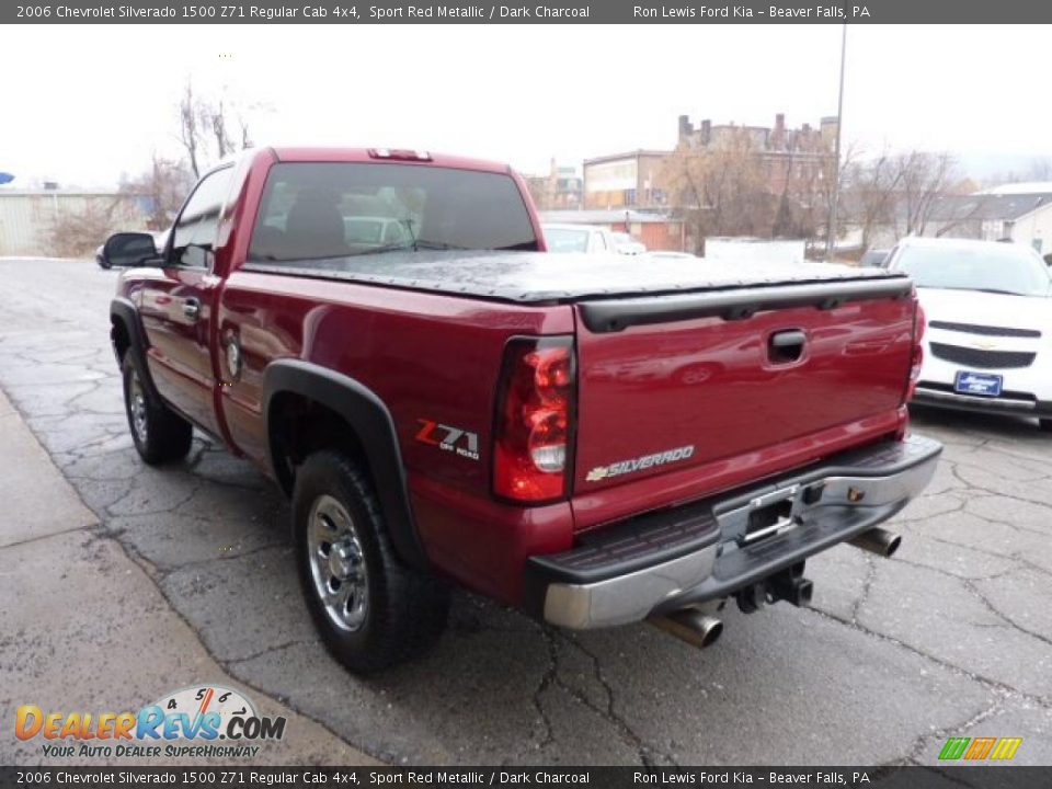 2006 Chevrolet Silverado 1500 Z71 Regular Cab 4x4 Sport Red Metallic / Dark Charcoal Photo #8